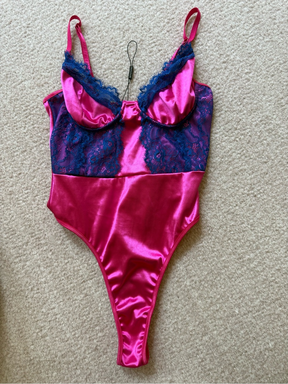 PrettyLittleThing Hot Pink Strappy Top